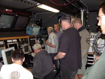 Jason 2 control team back on ship